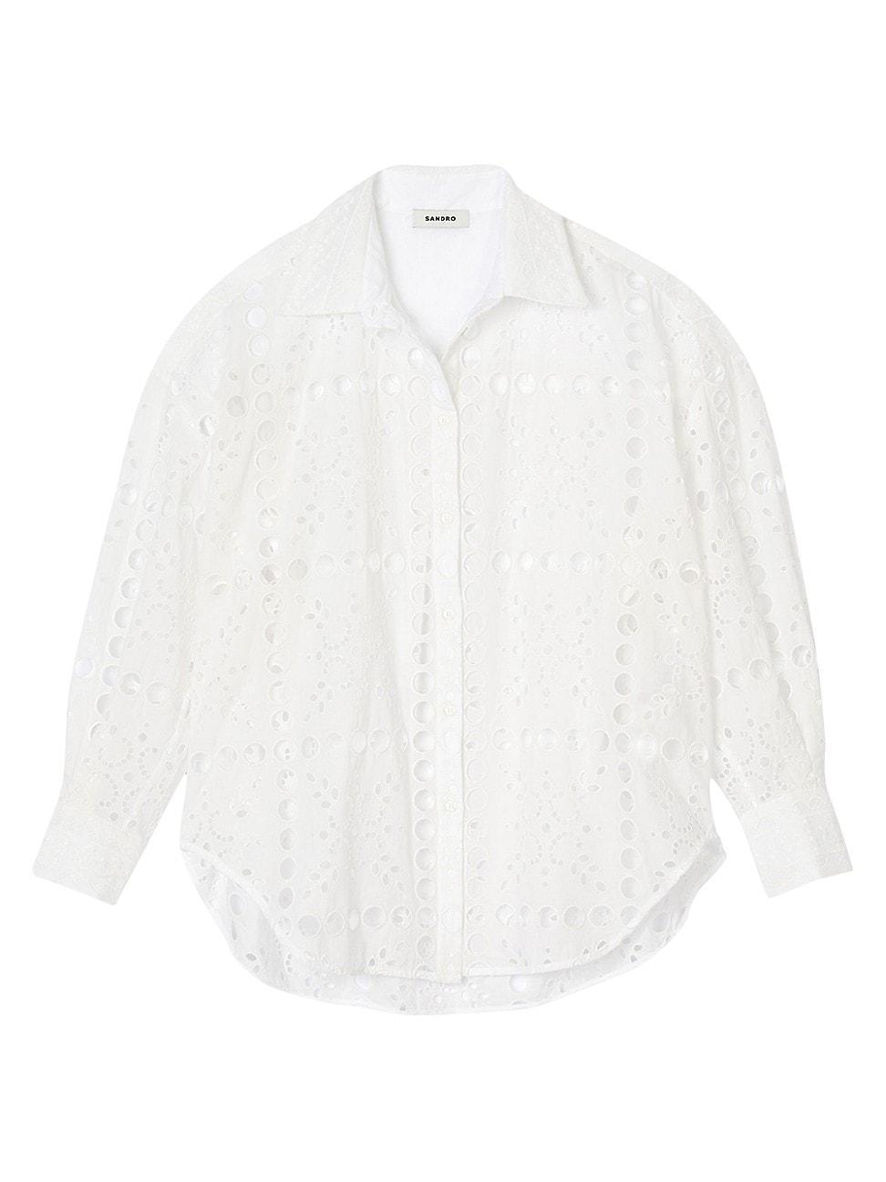 Womens Broderie Anglaise Shirt product image