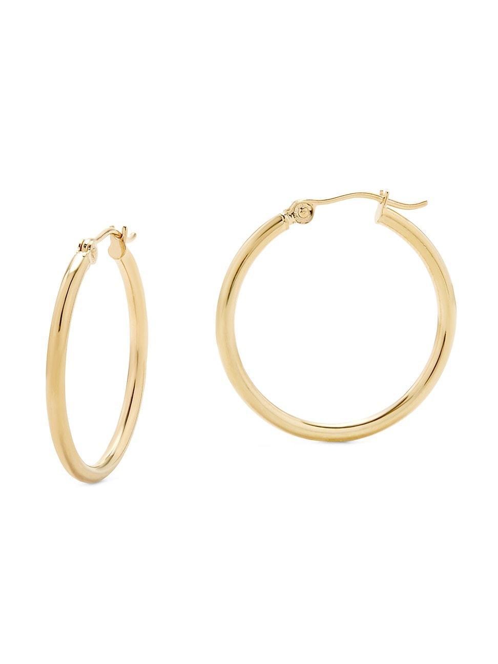 Womens Hayley 14K Yellow Gold Large Hoop Earrings Product Image