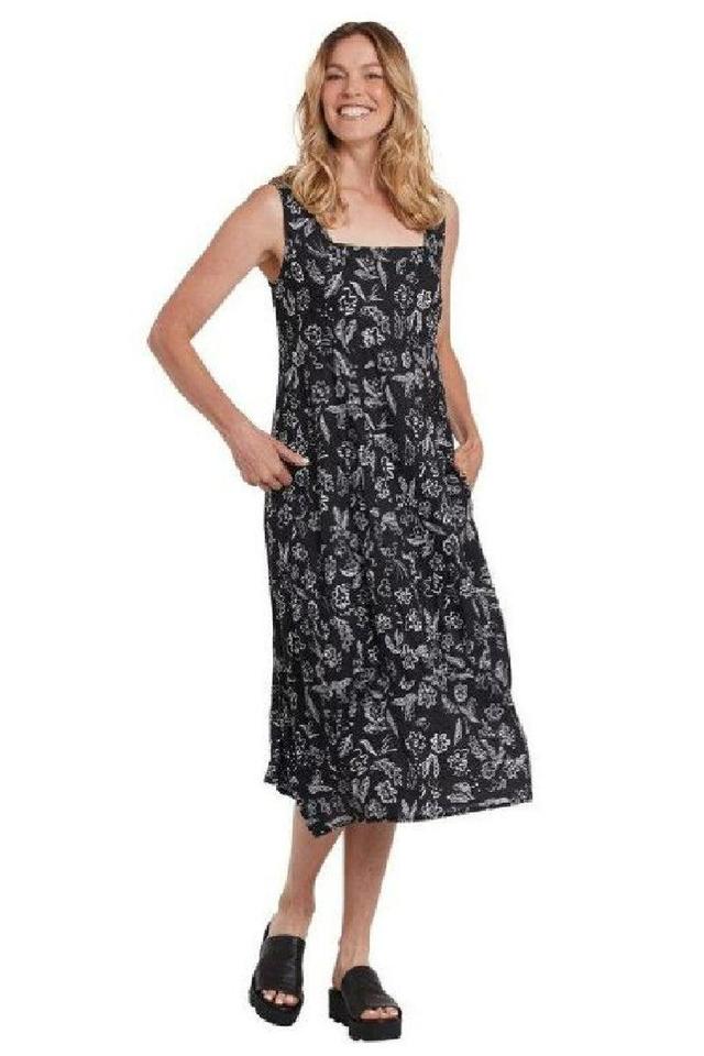 Black and White Linen Sundress Product Image