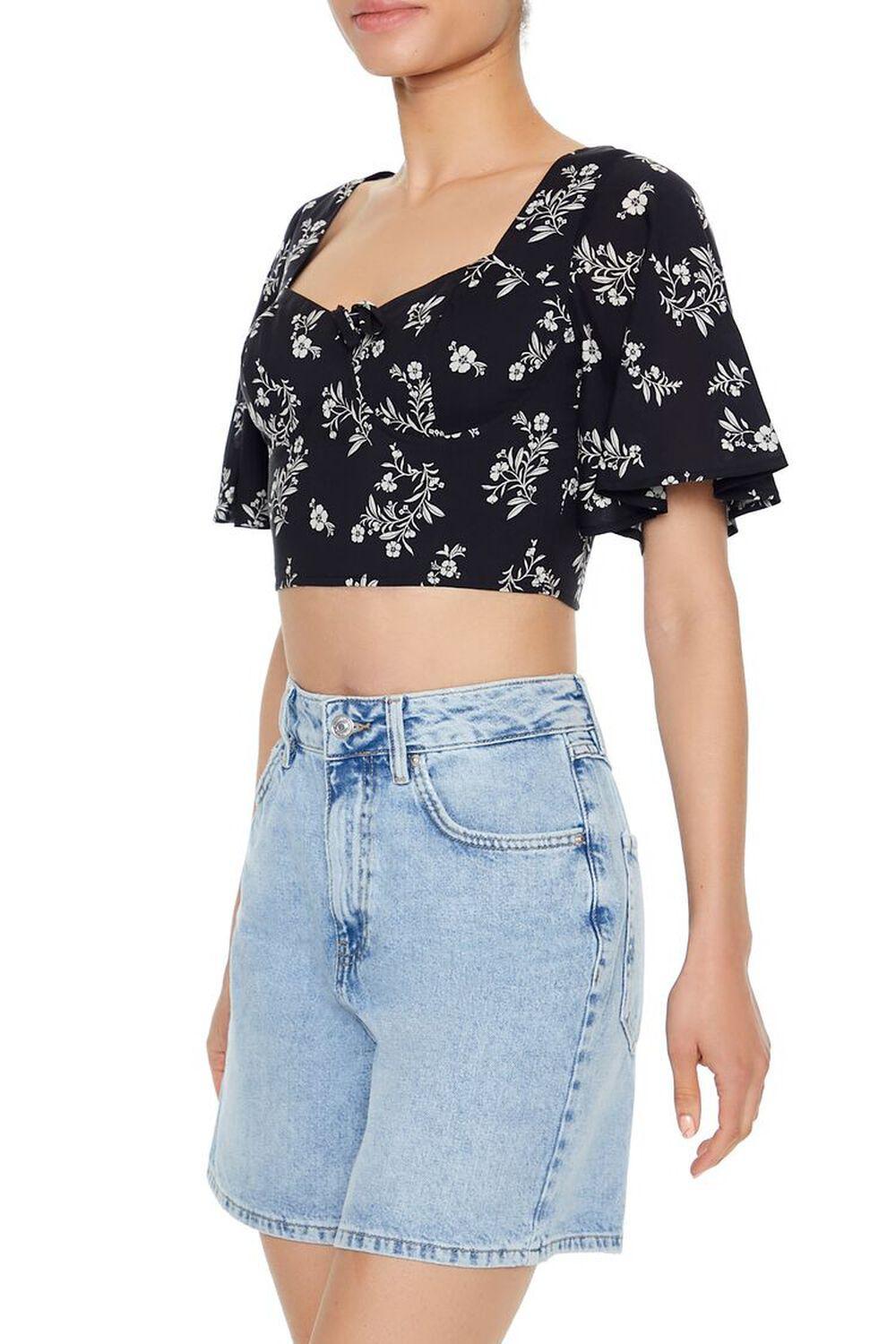 Sweetheart Floral Print Crop Top | Forever 21 Product Image