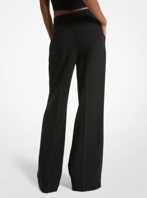 Crepe Wide-Leg Pants Product Image