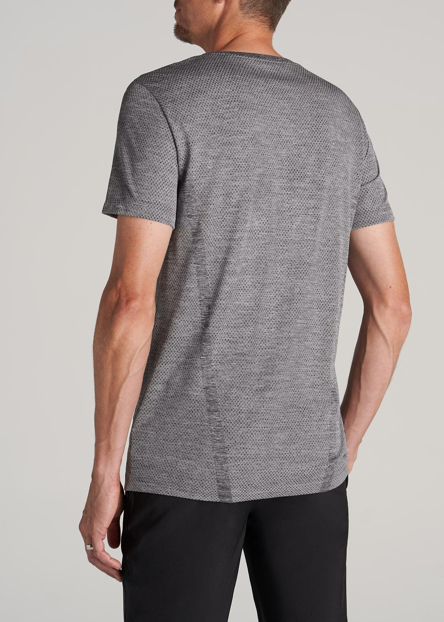 A.T. Performance MODERN-FIT Engineered Athletic Tall Tee in Grey Mix Product Image