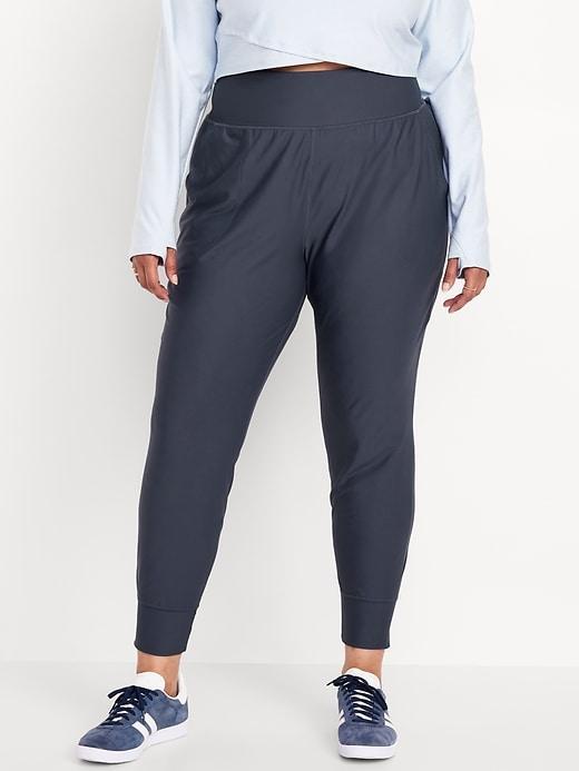 High-Waisted PowerSoft Rib 7/8 Joggers Product Image