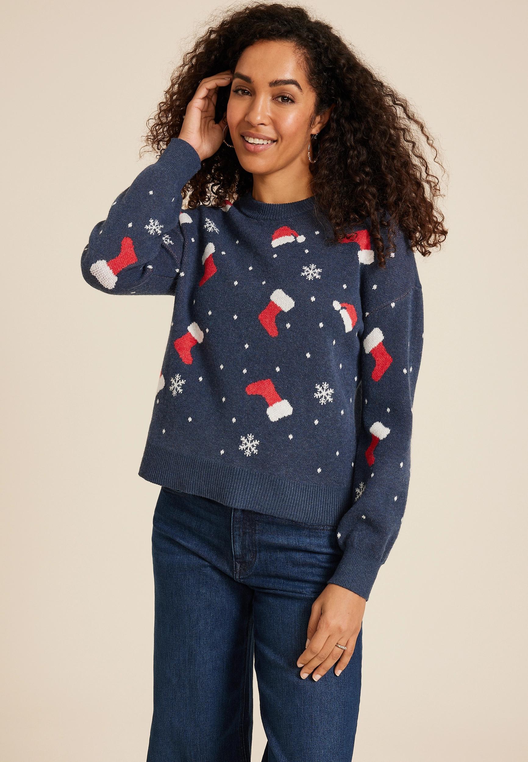 Christmas Stockings Crew Neck Sweater Product Image