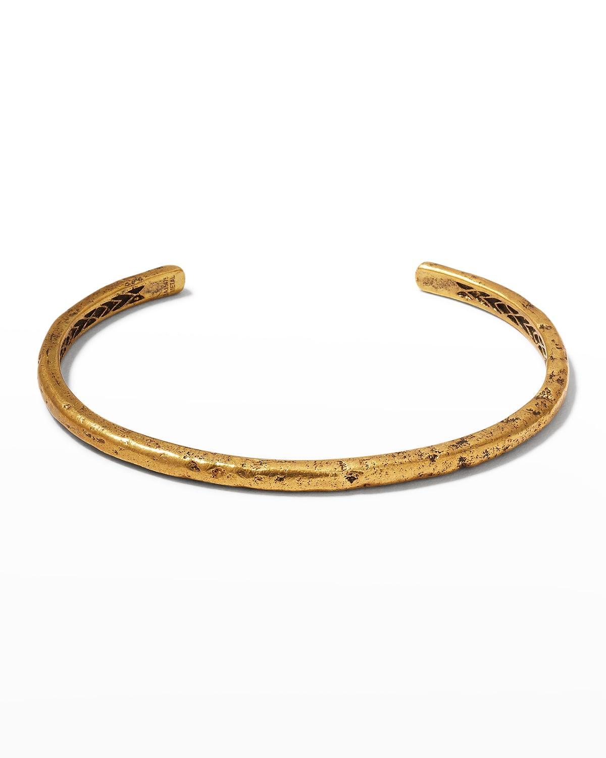 John Varvatos Distressed Brass Cuff Bracelet Product Image