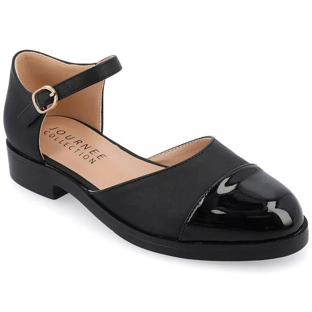 Journee Collection Tesley Womens Tru Comfort Foam Two Tone Mary Jane Flats Product Image