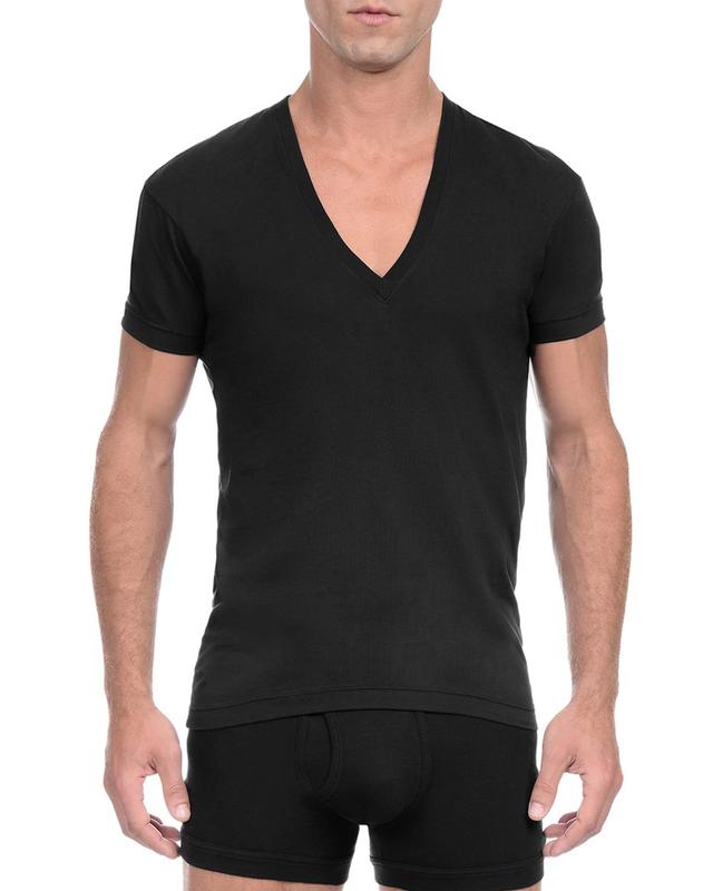 Mens Pima Cotton Slim-Fit V-Neck Tee Product Image