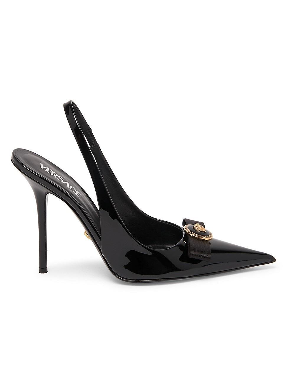 Womens 110MM Patent Leather Slingback Pumps product image