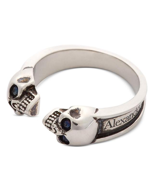 Mens Twin Skull Ring Product Image