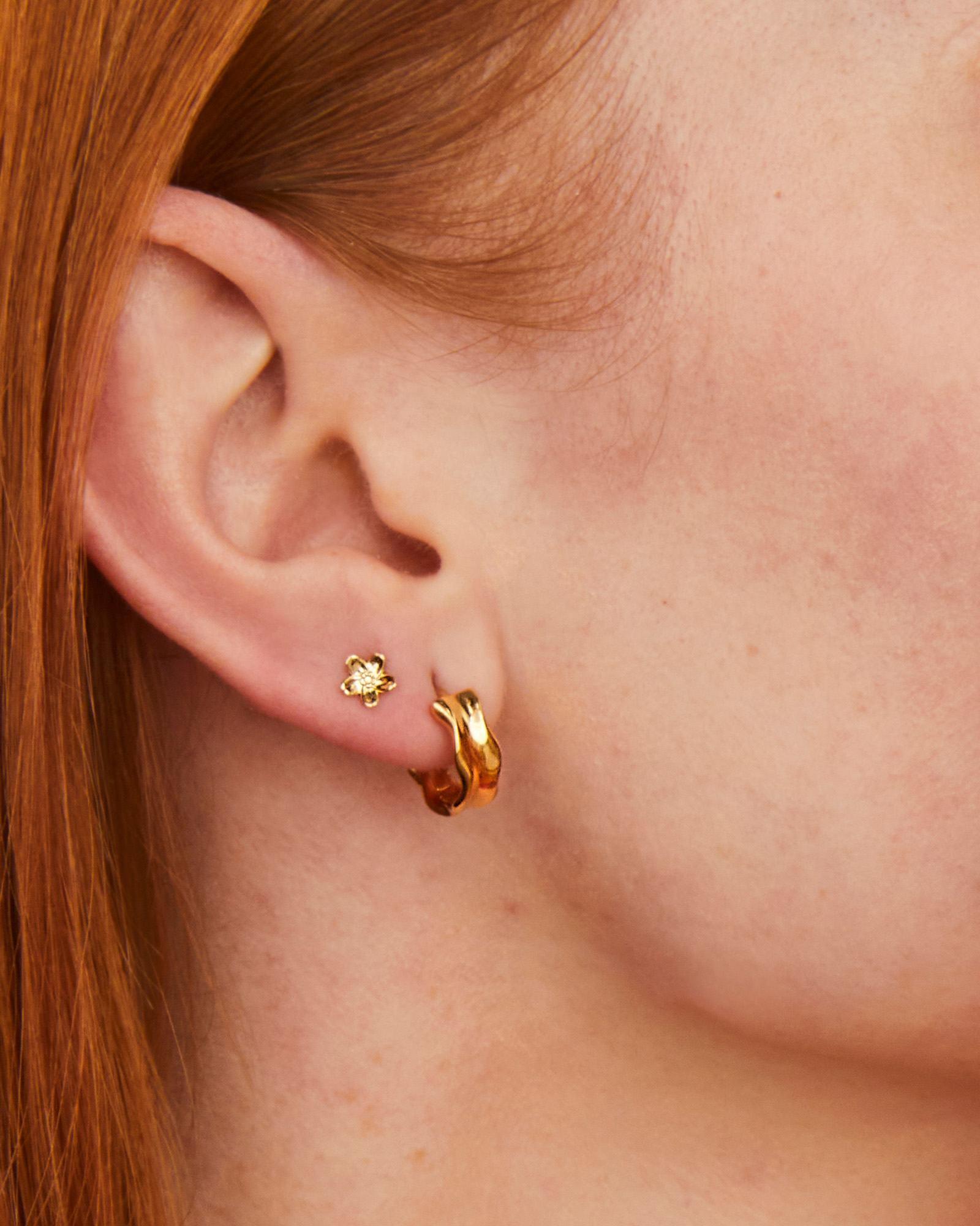 Lilah Stud Earrings in 18k Gold Vermeil Product Image