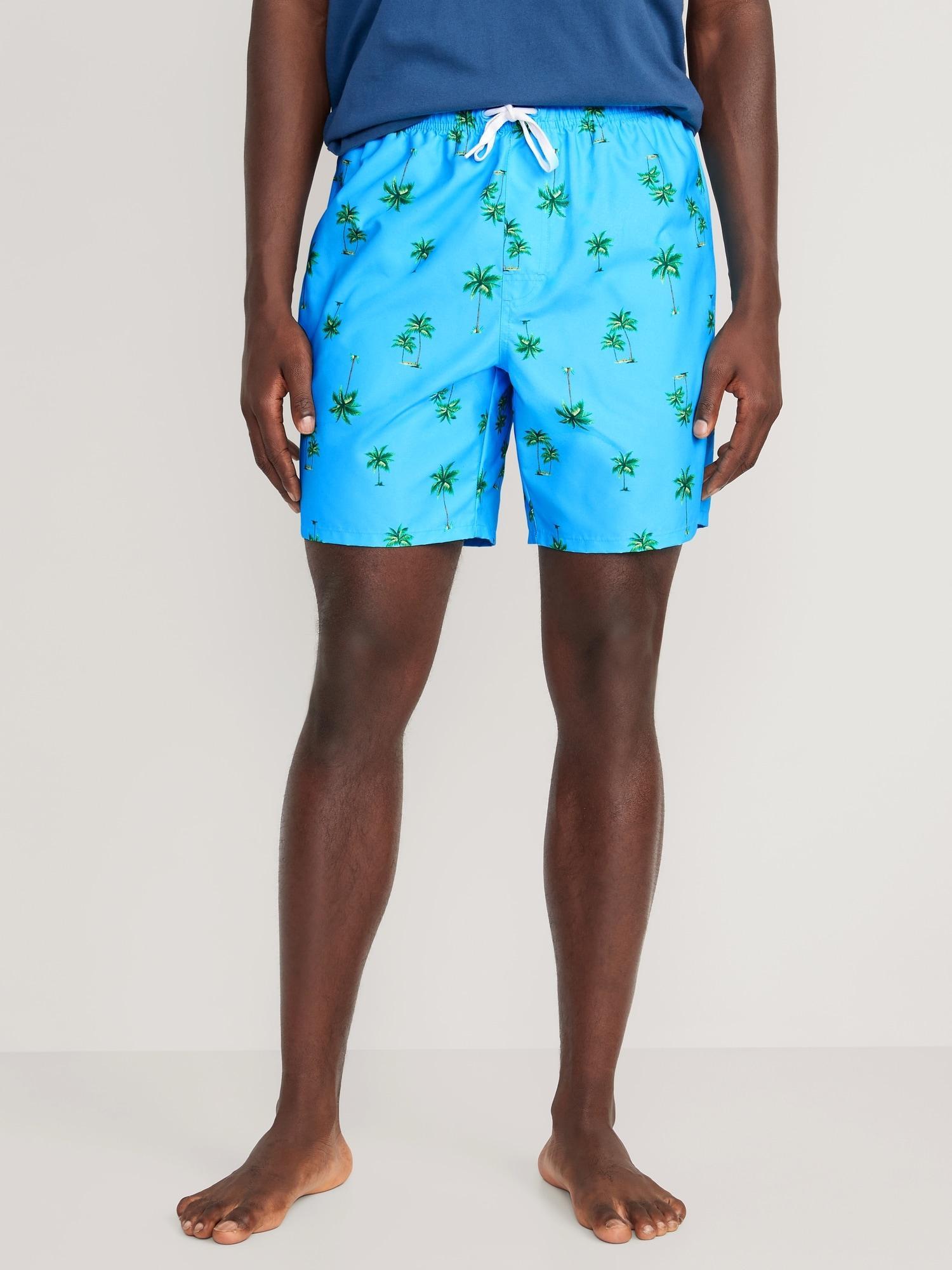 Printed Swim Trunks for Men --7-inch inseam Product Image