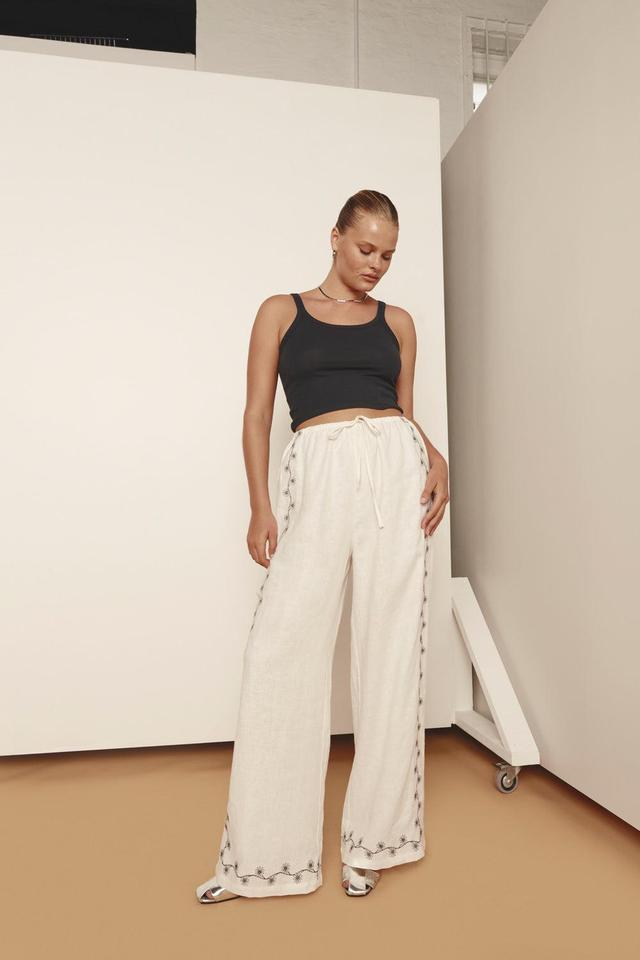 Milahn Linen Pants Daisy Product Image