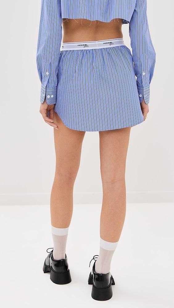 HOMMEGIRLS Shirttail Mini Skirt | Shopbop Product Image