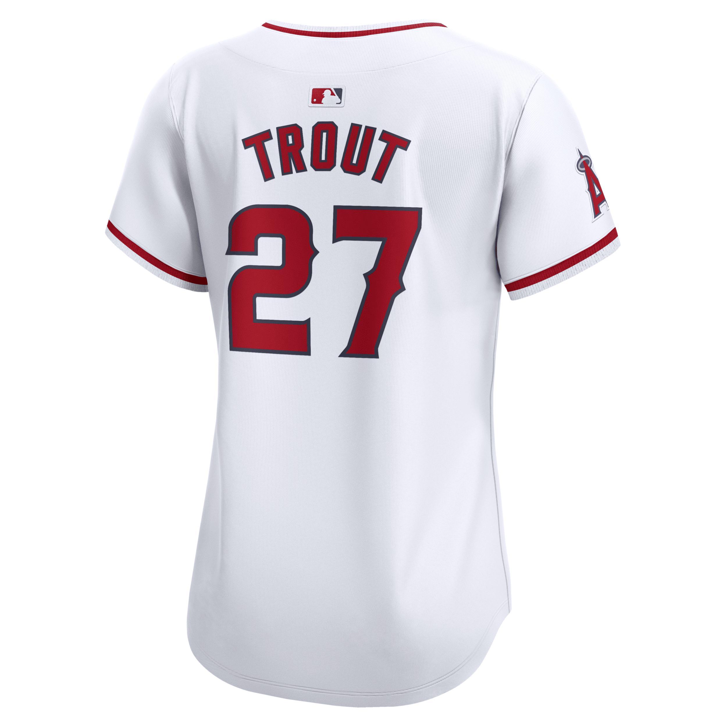 Womens Nike Mike Trout White Los Angeles Angels Home Limited Player Jersey - White Product Image