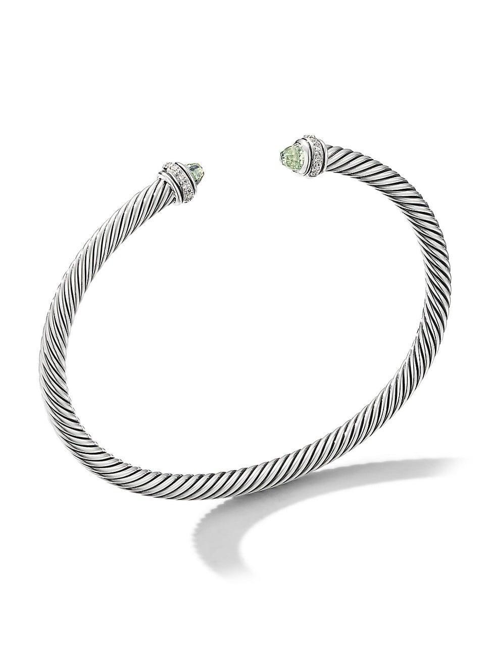 Womens Cable Classics Bracelet in Sterling Silver Product Image