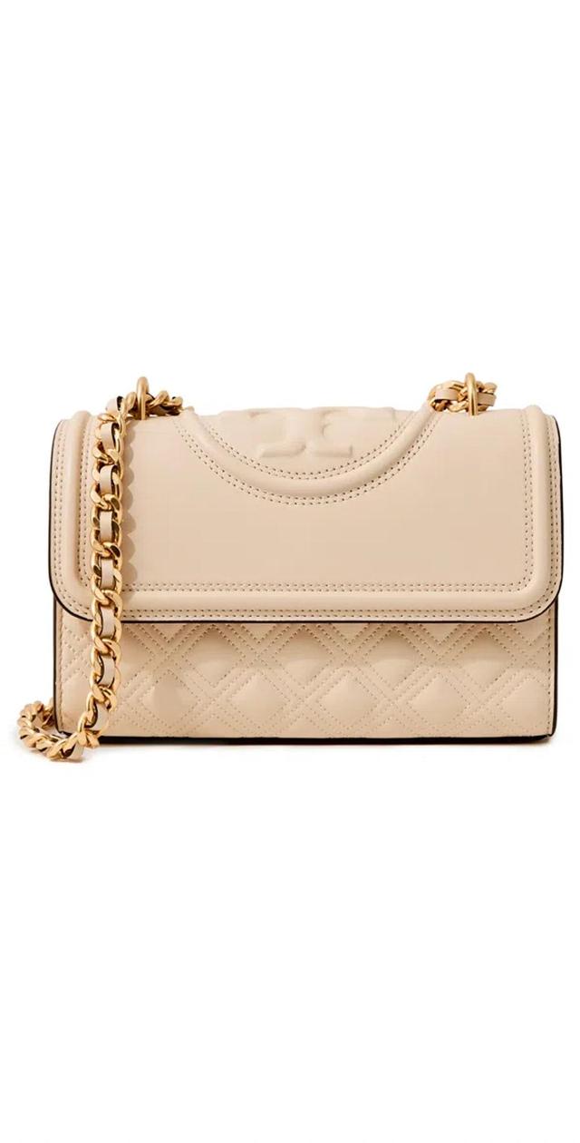 TORY BURCH Small Fleming Convertible Shoulder Bag New Cream Product Image