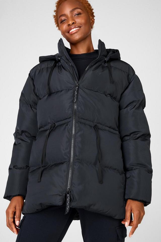 Fabletics Venture Puffer Coat Womens black Size XXS Product Image