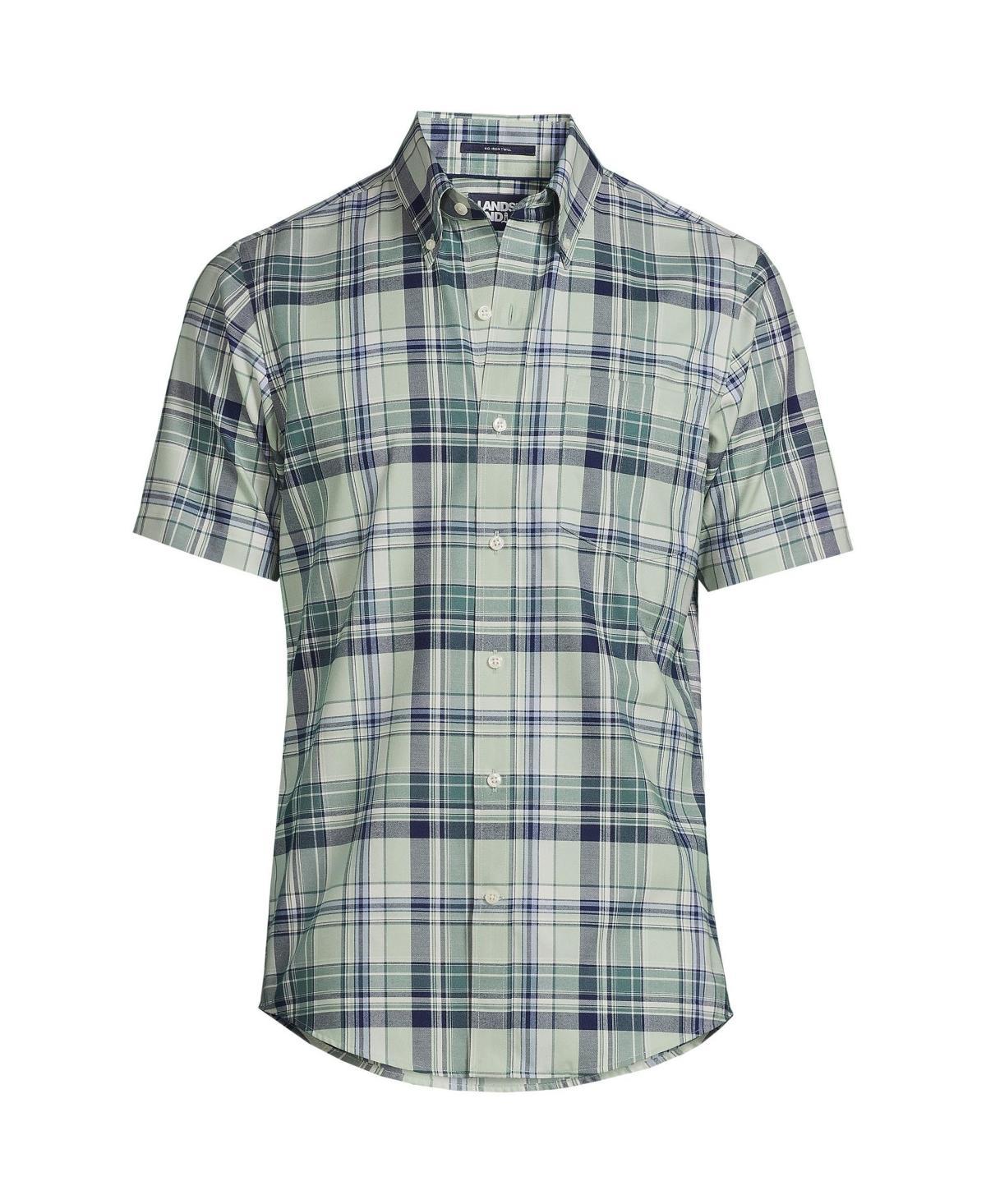 Mens Lands End Traditional-Fit No-Iron Button-Down Sport Shirt Product Image