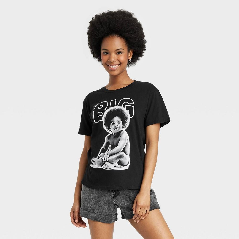 Womens Biggie Smalls Short Sleeve Graphic T-Shirt - Black Product Image