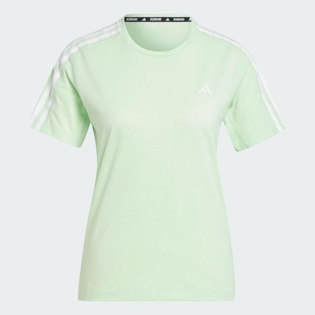 adidas Own the Run 3-Stripes Tee Putty Mauve Mel M Womens Product Image