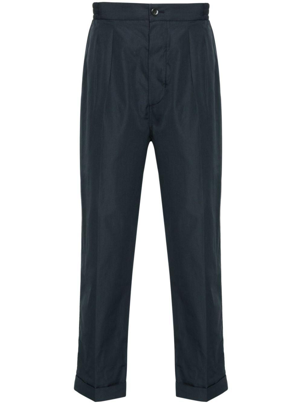 Tapered-leg Trousers In Blue Product Image