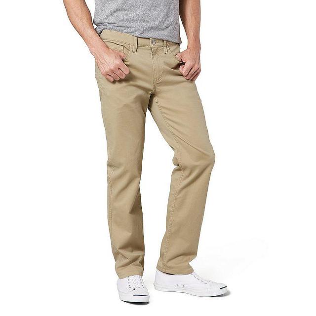 Big & Tall Dockers Classic-Fit Jean-Cut Khaki All-Season Tech Pants D3, Mens Beig/Green Product Image