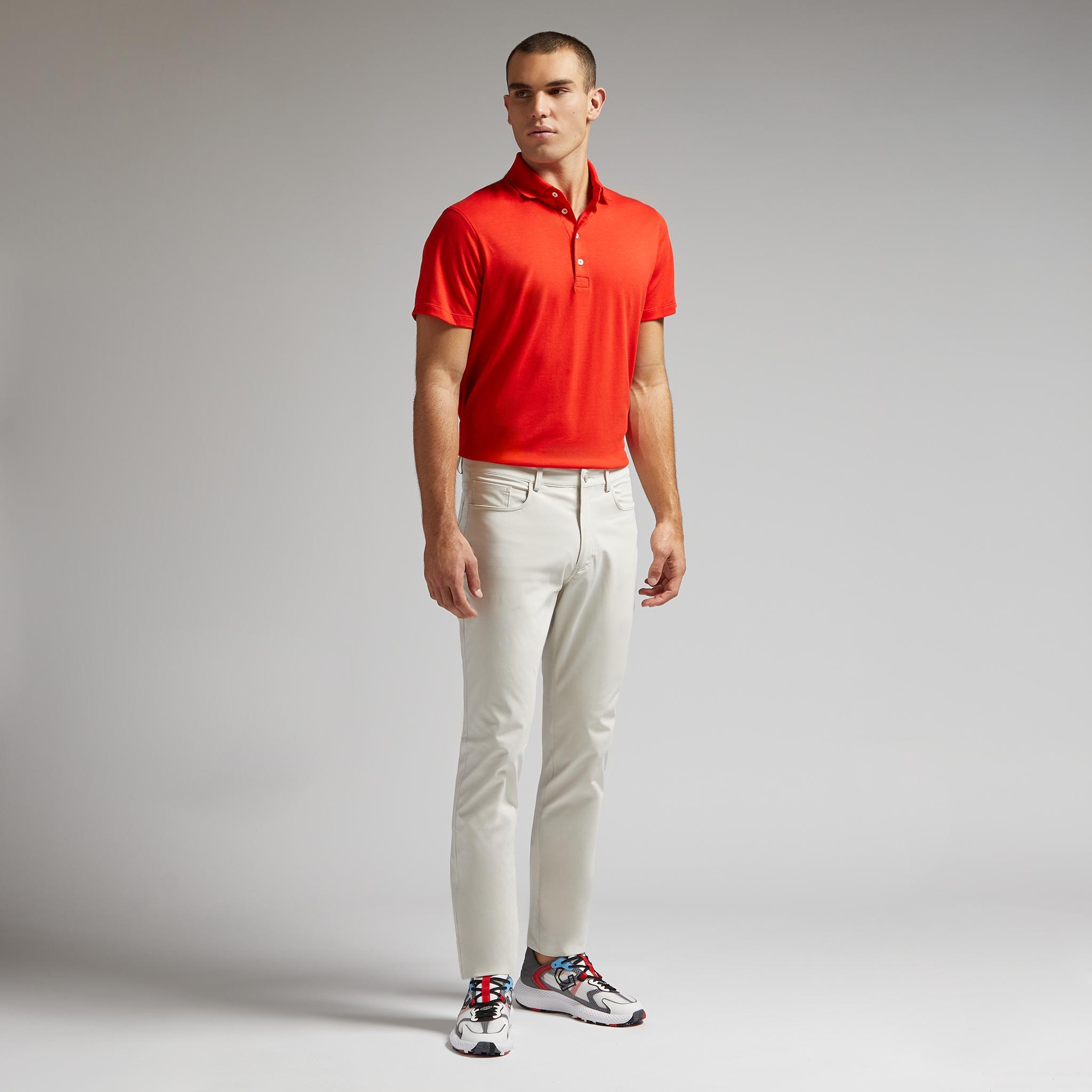 TECHNICAL COTTON BLEND POLO Product Image