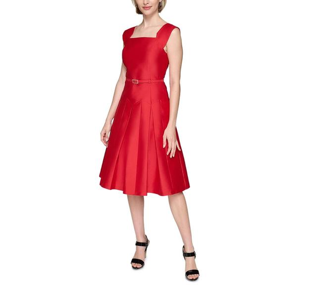 Karl Lagerfeld Paris Womens Taffeta Fit & Flare Dress Product Image