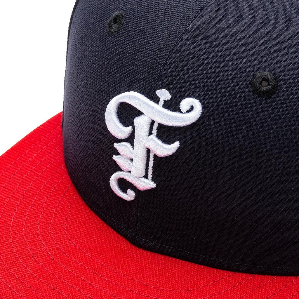 Feature x New Era OE Fitted Cap - Navy/Red Male Product Image