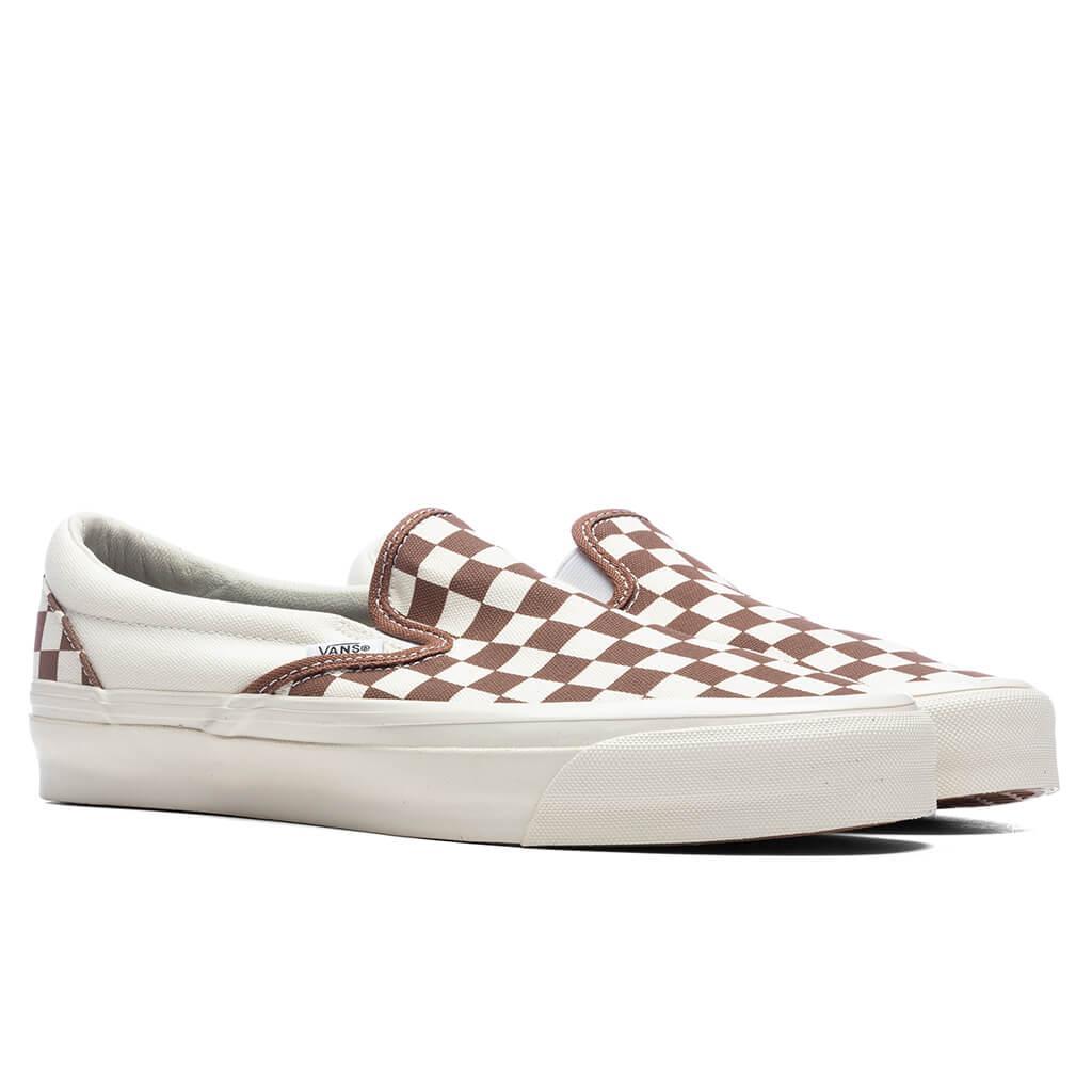 Premium Slip-On 98 - Checkerboard Coffee Male Product Image