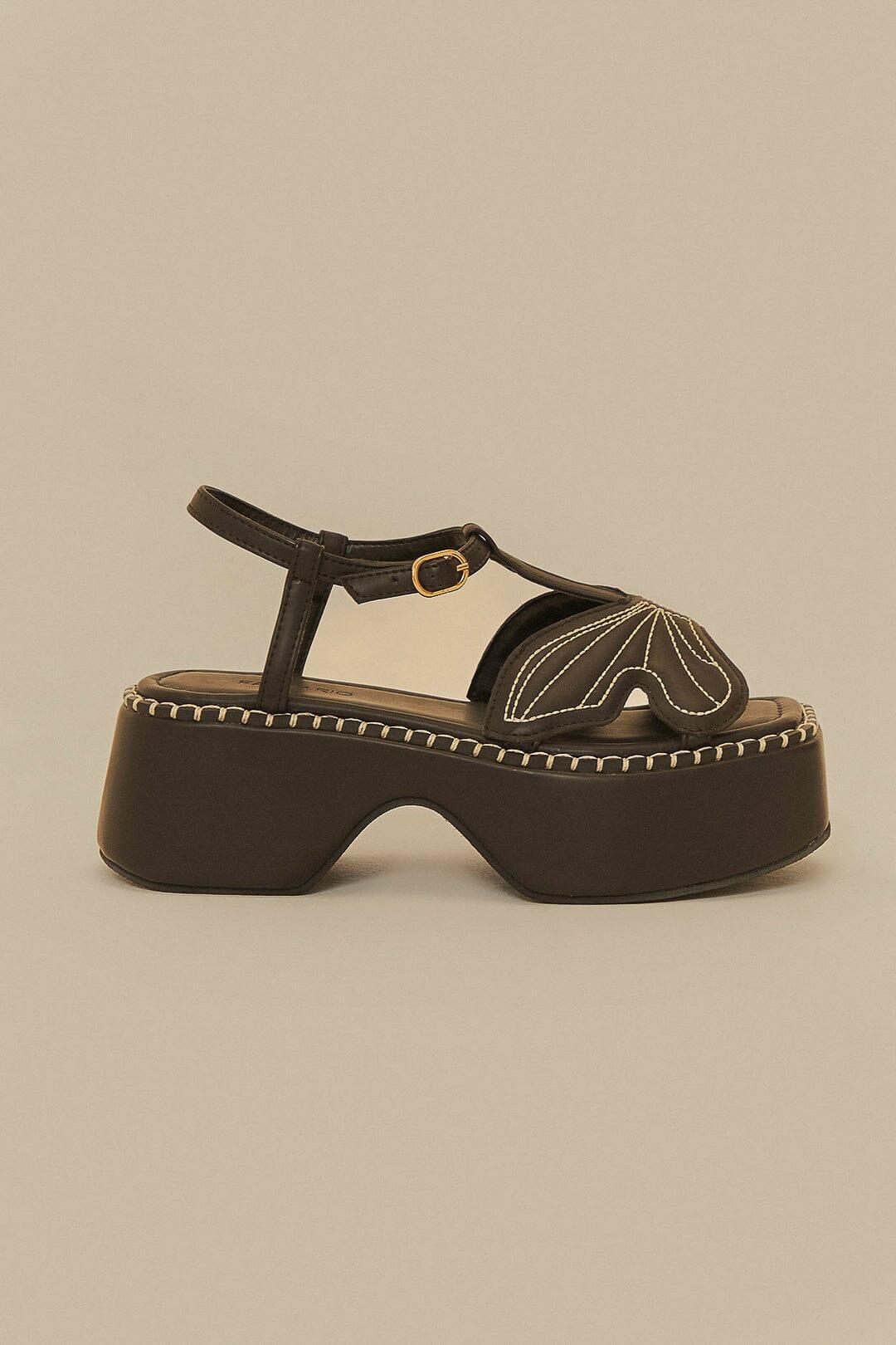 Black Butterfly Flatform Sandal product image