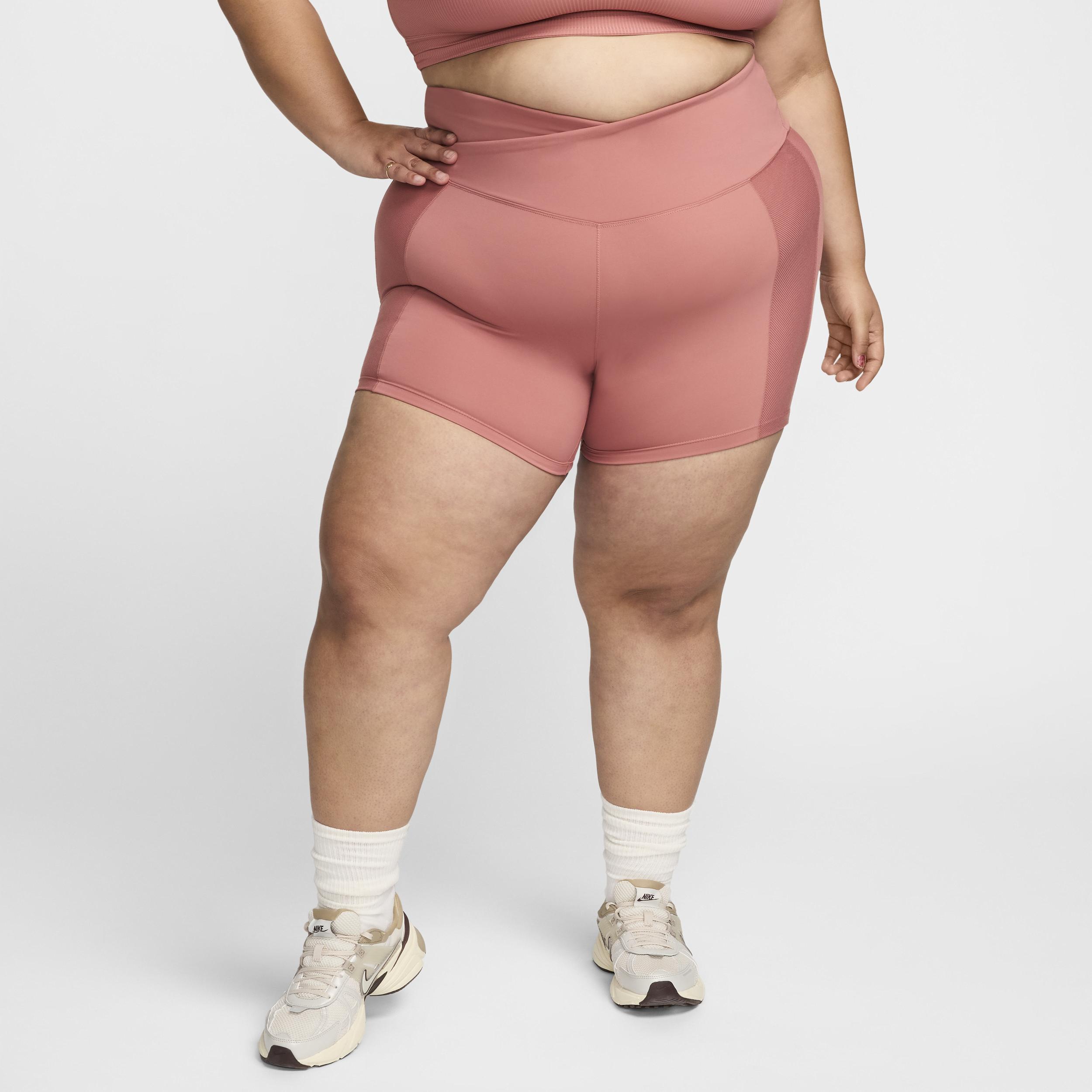 Nike Womens One Wrap High-Waisted 5 Biker Shorts (Plus Size) Product Image