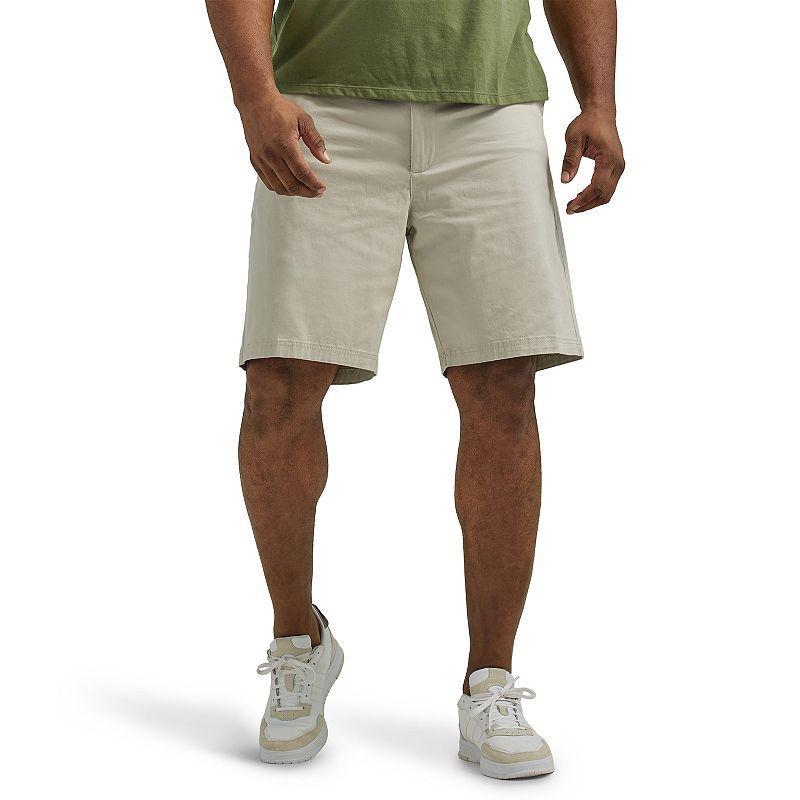 Mens Lee 10 Extreme Motion Flat Front Shorts Grey Product Image