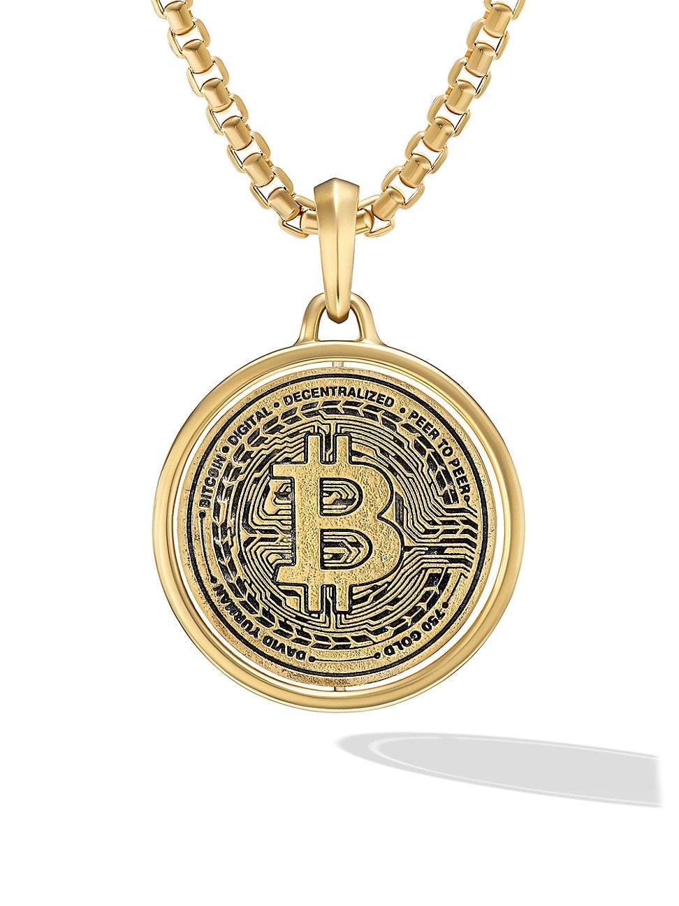 Mens Currency Duality Amulet in 18K Yellow Gold, 30MM Product Image