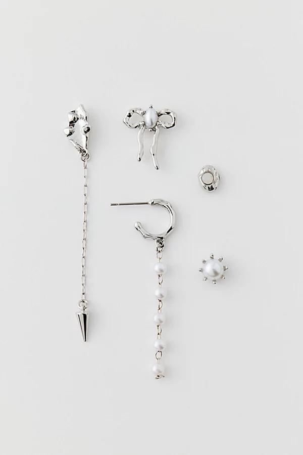 Molten Bow Mix & Match Earring Set Womens at Urban Outfitters Product Image