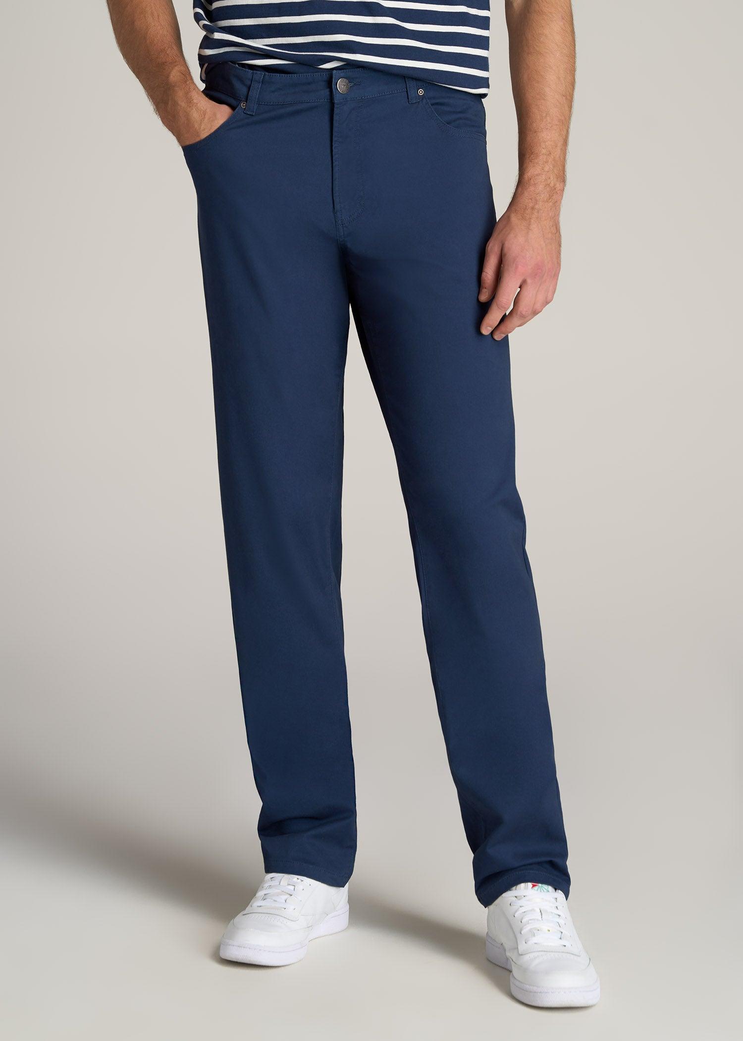 J1 STRAIGHT Leg Five-Pocket Pants for Tall Men in Marine Navy Product Image