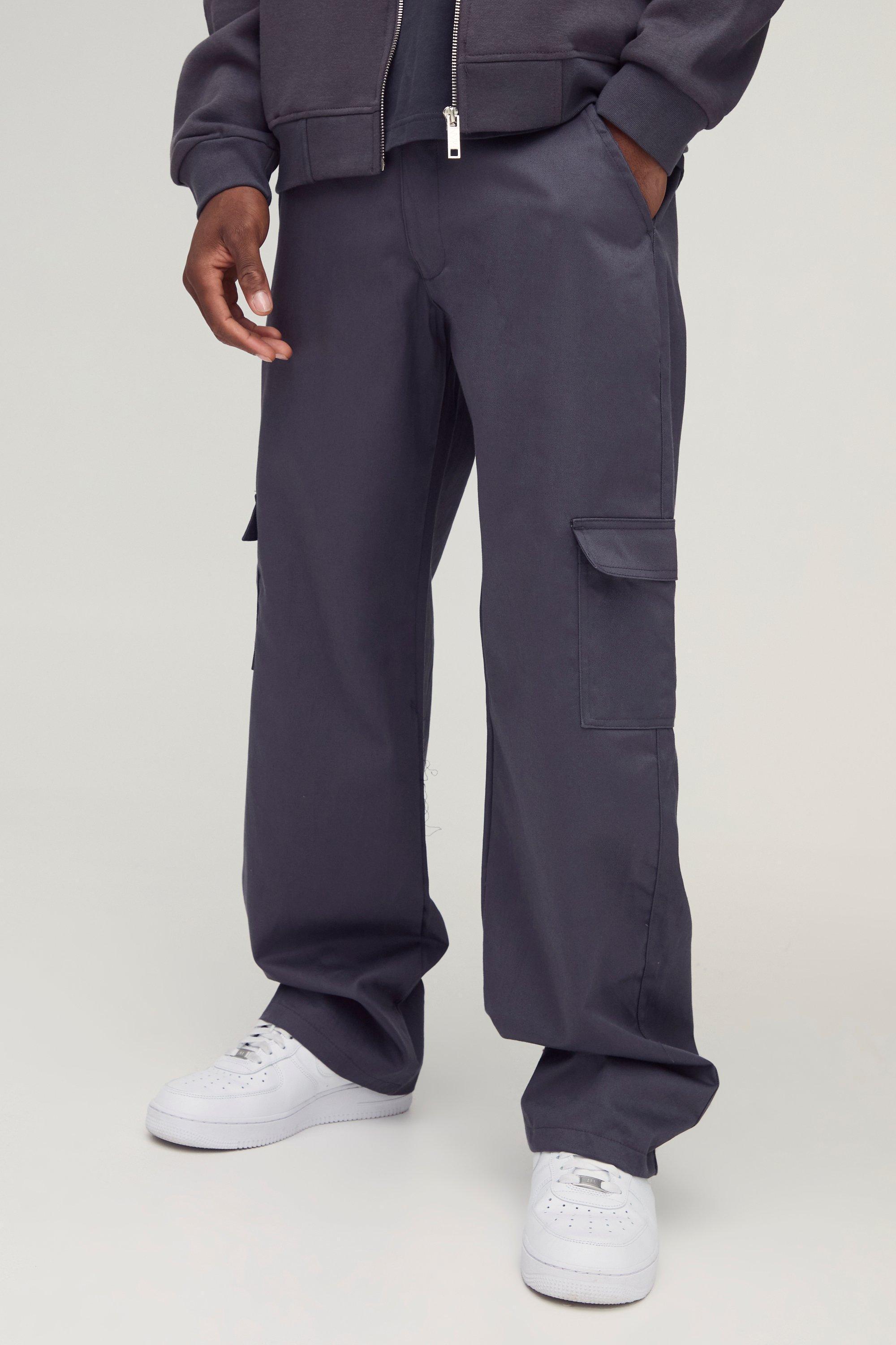 Relaxed Fit Fixed Waist Cargo Trousers | boohooMAN USA Product Image