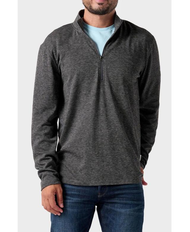 Horizon Mens Long Sleeve Half Zip Pullover Sweater Product Image