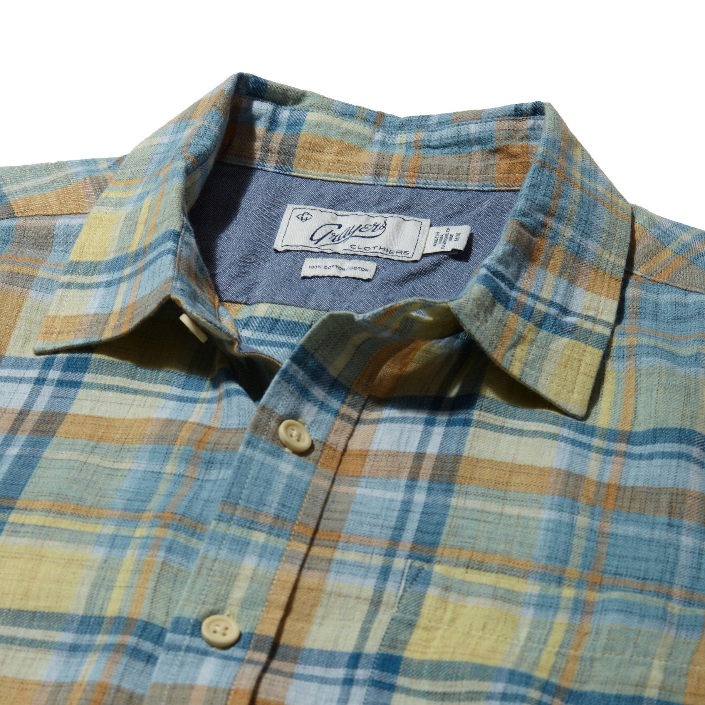 Madras Power Loom Twill Short Sleeve Shirt - Multi Color Product Image