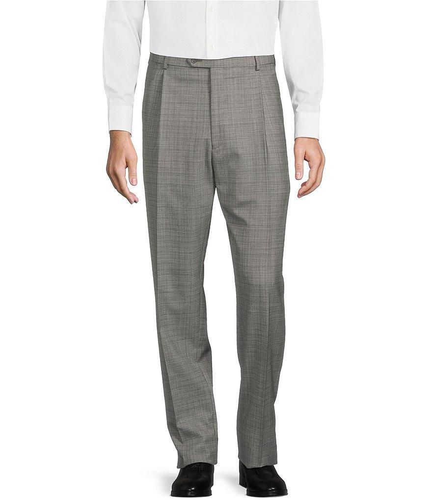 Hart Schaffner Marx Chicago Classic Fit Straight Leg Pleated Fancy Pattern Dress Pants Product Image