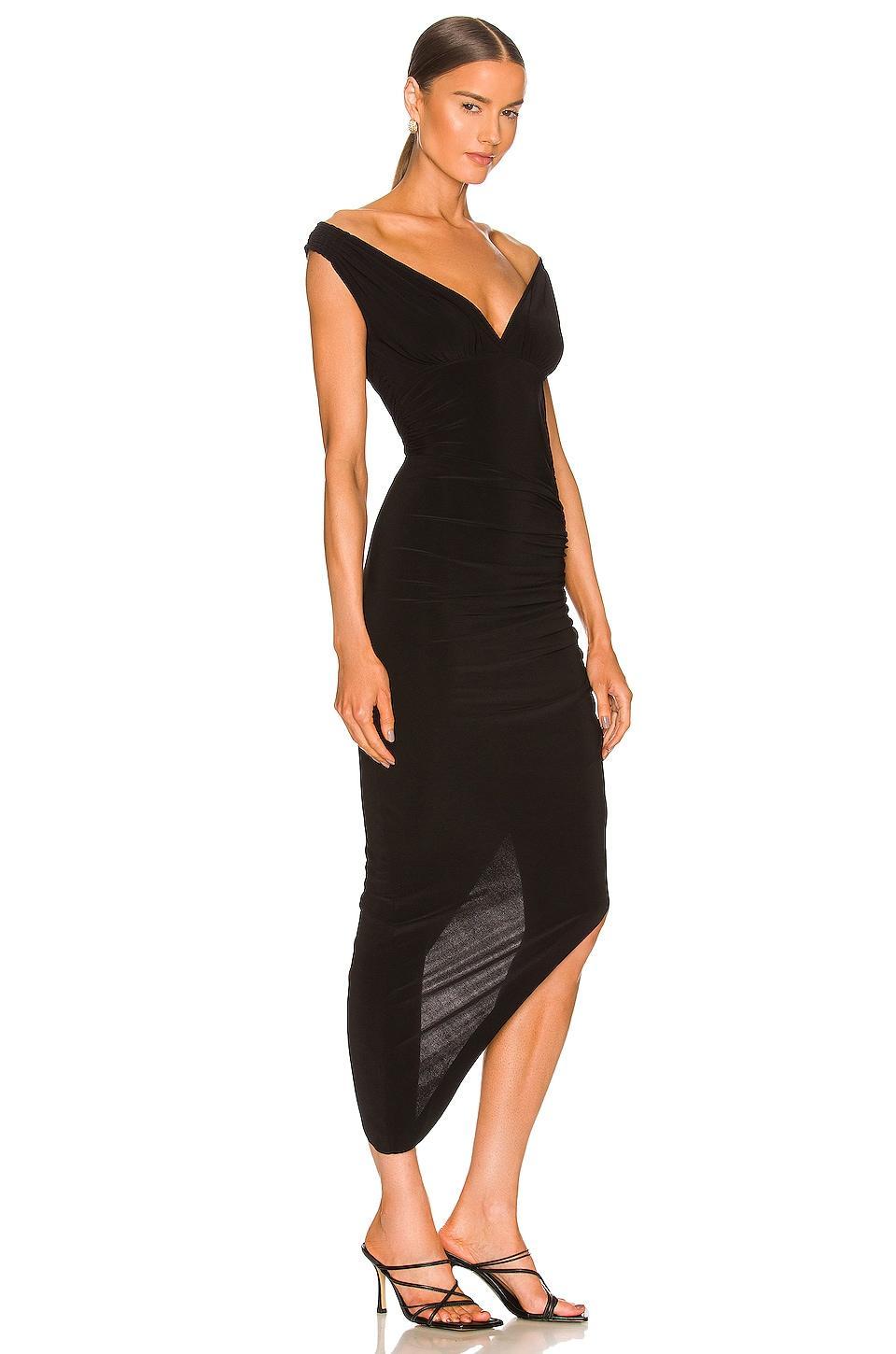 Tara Side Drape Gown Norma Kamali Product Image