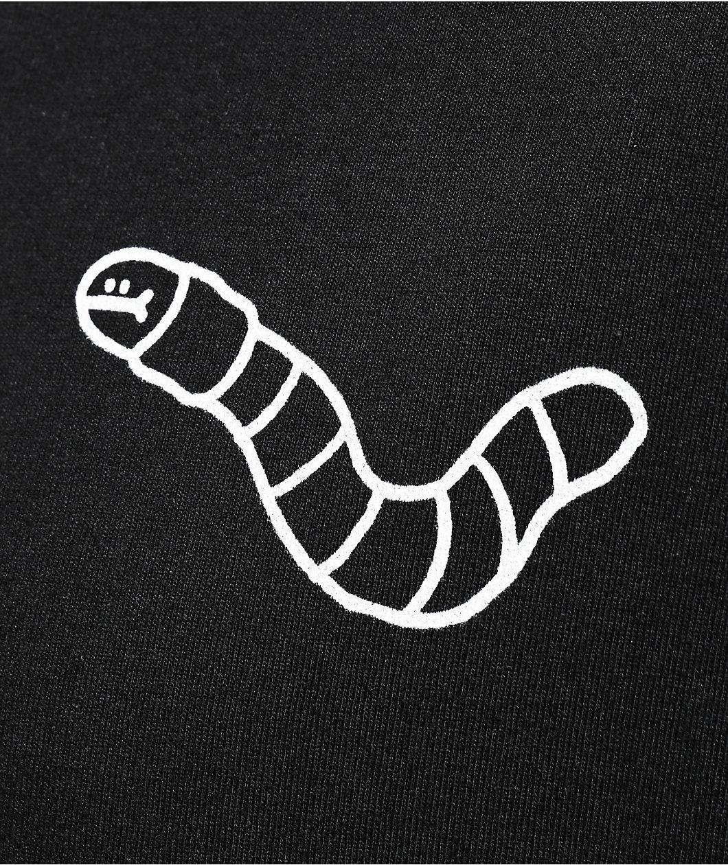 A.LAB Wanted Worm Black T-Shirt Product Image