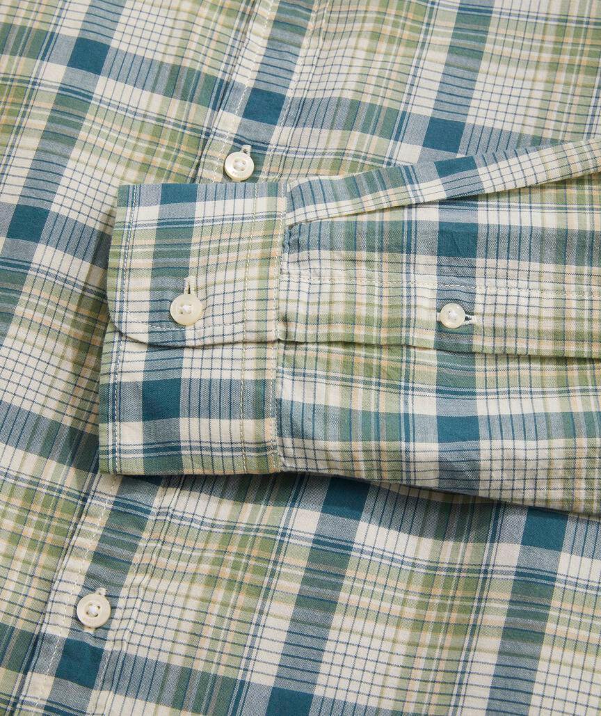 Cotton Madras Plaid Shirt Product Image