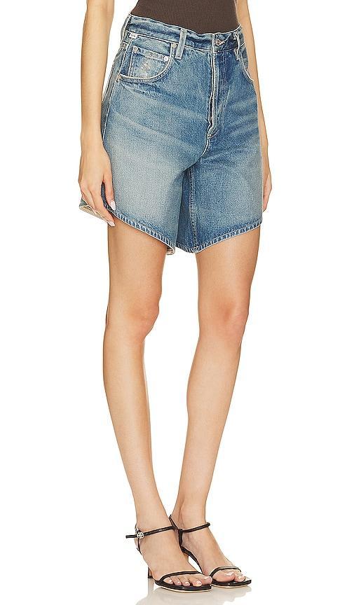 Womens Gaucho High-Rise Denim Shorts Product Image