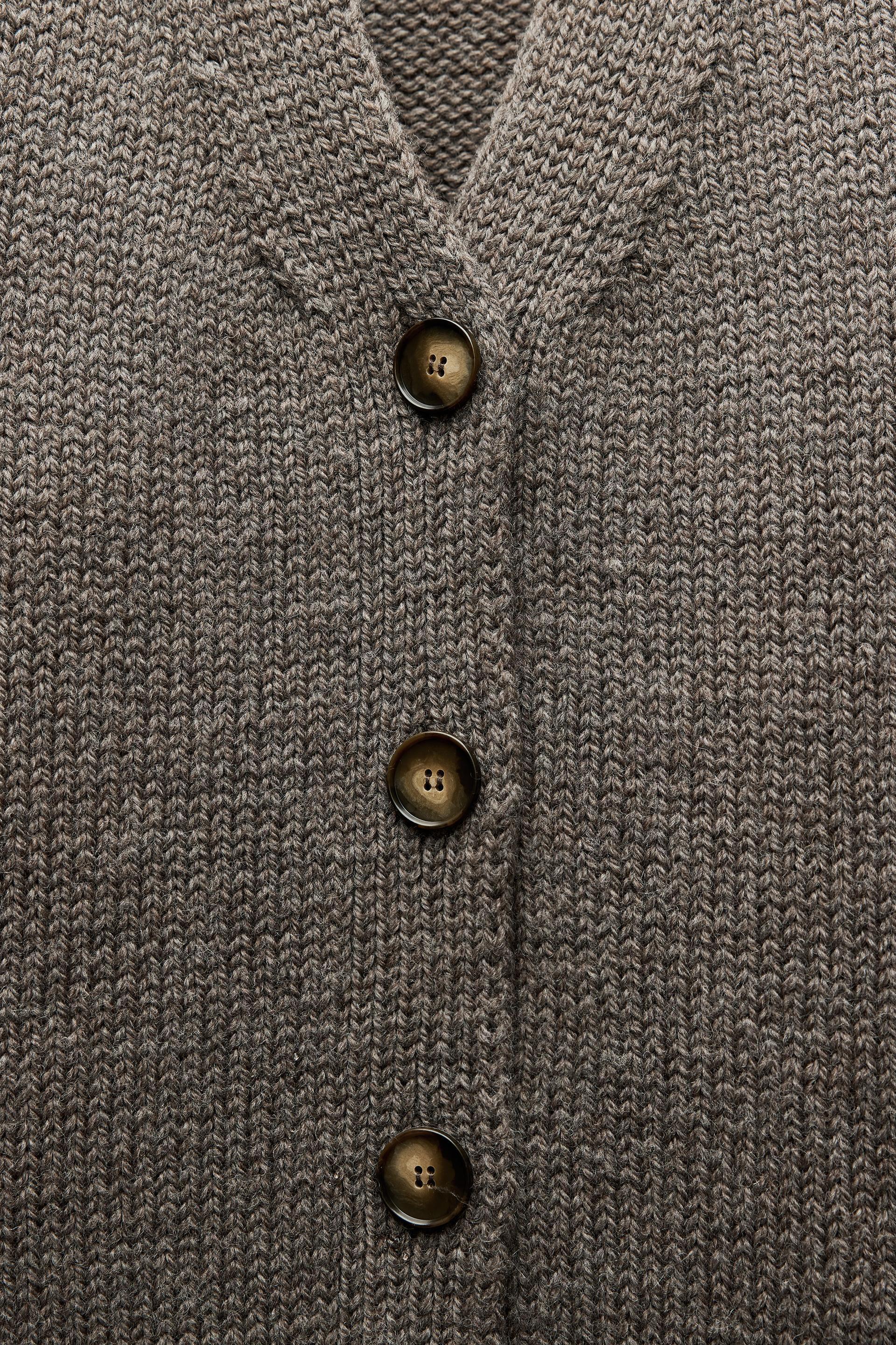 100% WOOL V-NECK JACKET Product Image