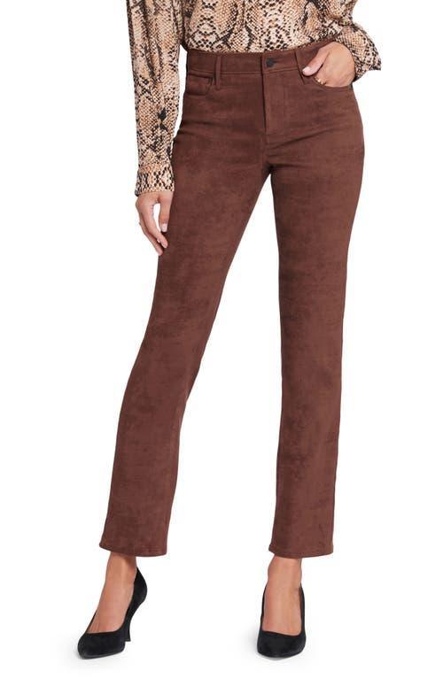 NYDJ Sheri Slim Faux Suede Pants Product Image