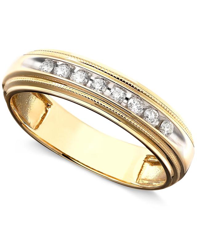 Mens Diamond Ring in Two-Tone 14k Gold ( 1/5 ct. t.w.) Product Image