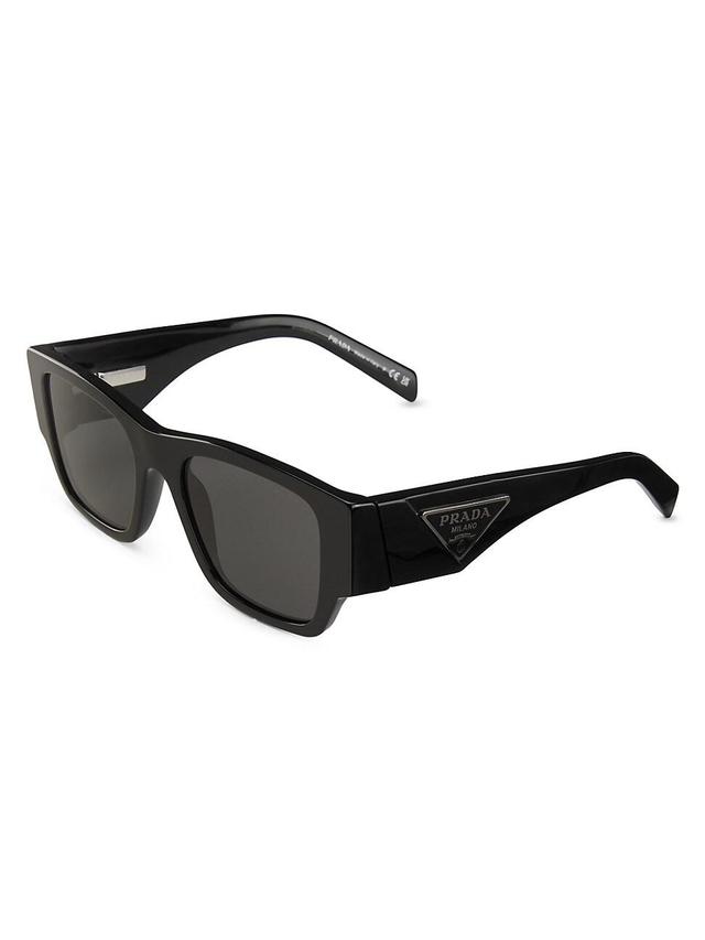 Mens 54MM Rectangular Sunglasses Product Image