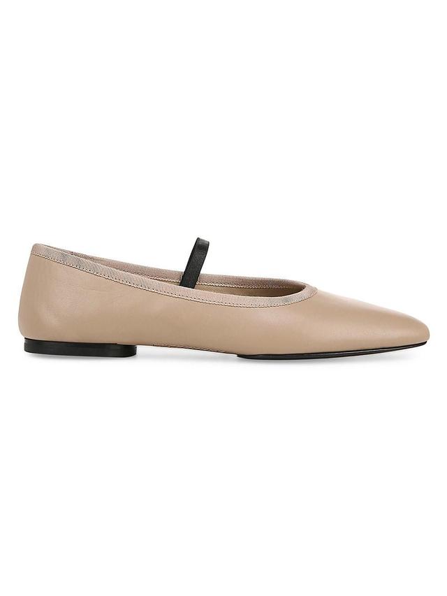 Womens Vivian Leather Ballet Flats Product Image