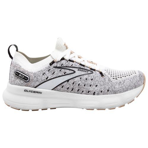 Brooks Womens Glycerin Stealthfit 20 - Shoes White/Black Product Image